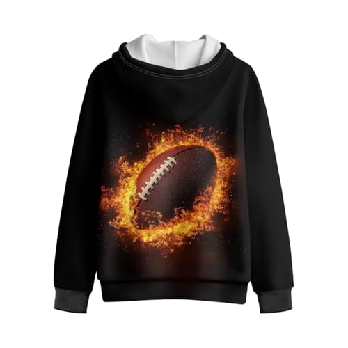 Boys' Ball Theme Sweatshirt Winter Zip-Up Fleece Hooded Hoodie Long Sleeve Cardigan Sweatshirts2
