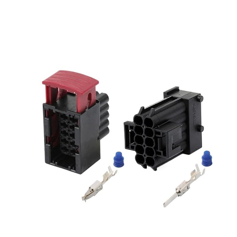 Bombilla Coche Conector De Faro Coche 1-965424-1 Bombilla LED | 1-965423-1 Hembra macho negra impermeable del conector de la haz de cables para las linternas del coche