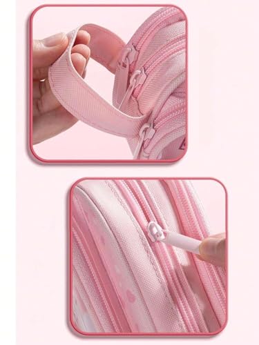 Image of Kawaii Space Travel Pencil Pouch with Push Pull Eraser Set for Kids | Premium Large Capacity Pencil Case for Boys & Girls | School Stationery Combo Gift Set