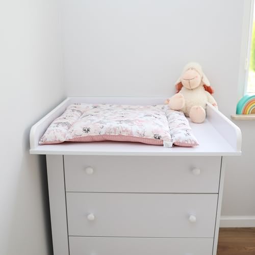 Table à langer bébé 75x72 cm pliable rose sauvage pour commode Malm - 6