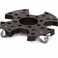KATSU Transportroller Reifenaufbewahrungs und transportwagen, 136kg Tragkraft, strapazierfähig 4 Lenkrollen Rollwagen mit Bremse für bewegend Auto LKW Reifen Räder, 64 x 64 x 11,5cm