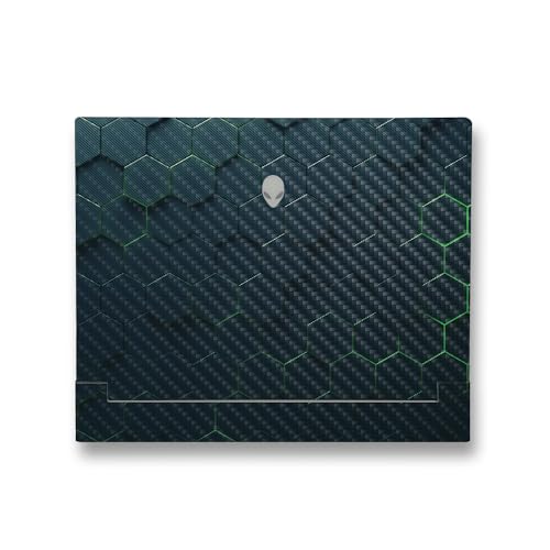 Image of MightySkins Carbon Fiber Skin Compatible with Alienware X14 R2 (2023) Full Wrap Kit - Acid Hex | Protective, Durable Textured Carbon Fiber Finish | Easy to Apply & Change Styles | Made in The USA