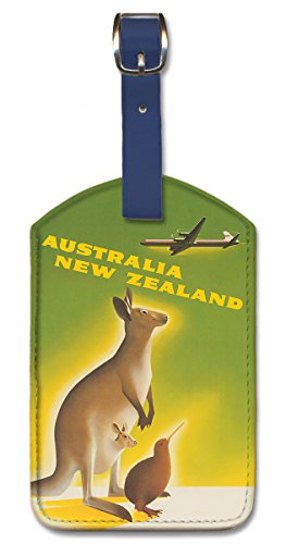 Pacifica Island Art Leatherette Luggage Baggage Tag - Australia New Zealand by Ewart