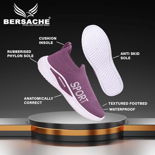 Image of BERSACHE Premium Sports,Gym, Trending, Stylish Running Shoes for Women(Pink)