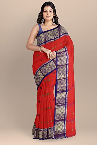 Image of Woven Tangail Pure Cotton Saree