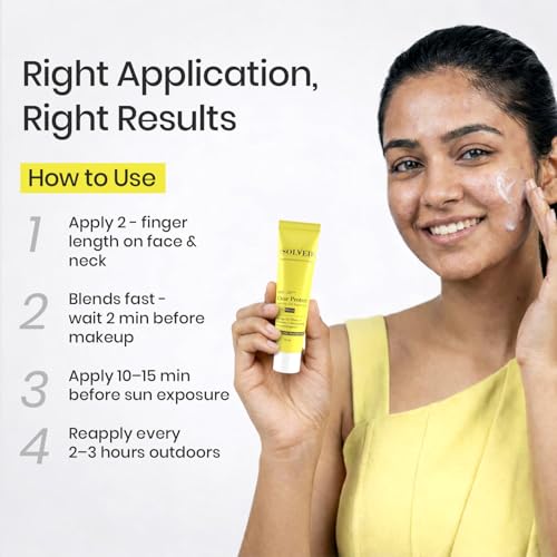 Image of The Solved Skin Clear Protect Sunscreen SPF 50+ PA++++ | Oil-Free Fluid Gel Sunblock | Lightweight Quick Absorbing | Zero White Cast | New Gen UV Filters | For Acne Prone & Sensitive Skin (10ml)