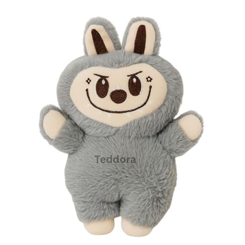 Image of Cute face Doll Soft Toy for Girls Boys Kids,Grey,Cute Character Plush Stuffed Baby Teddy Gift Birthday, 25 cm
