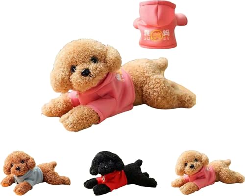 kxptso ぬいぐるみ 抱き枕 プードル 犬 動物 ベッドルーム 可愛い 添い寝 縫い包み 子供の日 七五三 睡眠枕 人形 ?祭り 子供向け 装飾 やわらかい リアル クッション 低反発 寝かしつけ もこもこ キャラクター 大きい 誕生日 プレゼント カ