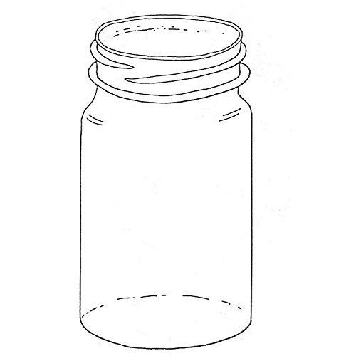 Rubber Stamp Quart Jar Handmade Products
