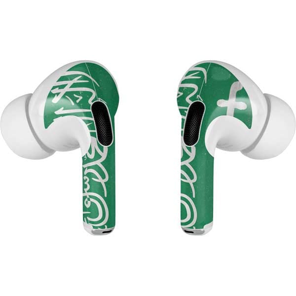 Skinit Decal Audio Skin Compatible with AirPods Pro 2nd Gen - Saudi Arabia Flag Distressed Design