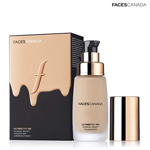Image of FACESCANADA Ultime Pro HD Runway Full Ready Natural Liquid All Skin Foundation Ivory 01