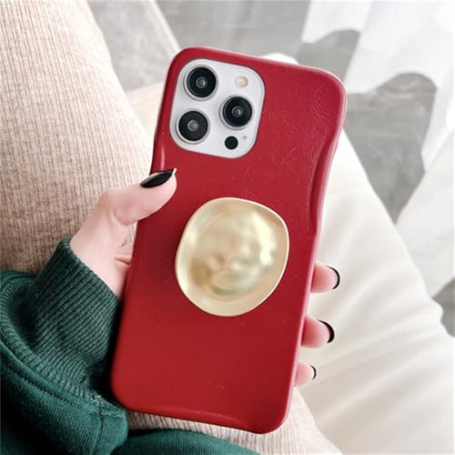 Coque iPhone 12 Pro Max de luxe douce en silicone rouge durable - 3
