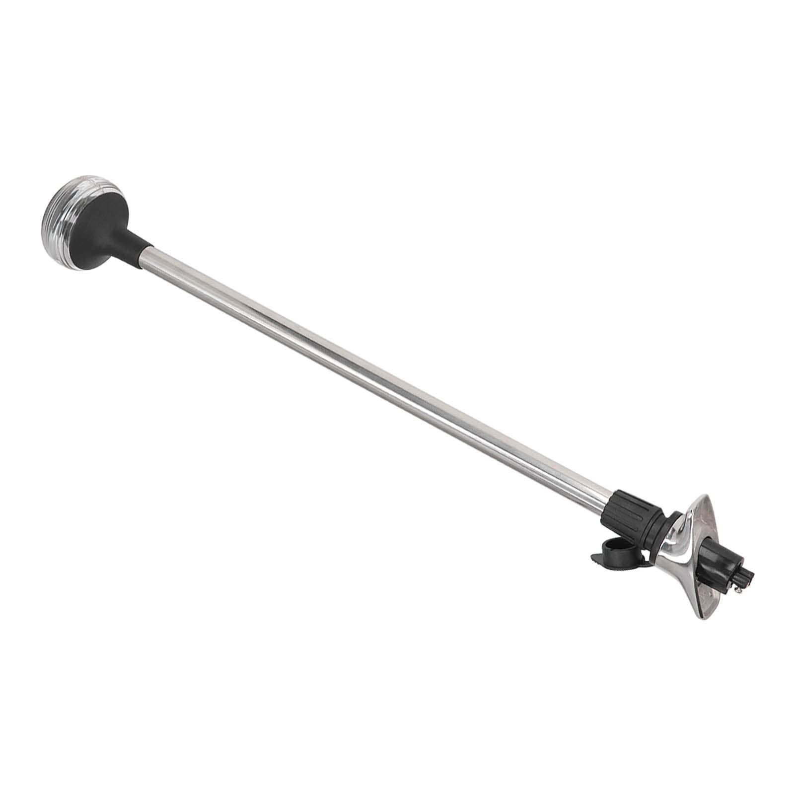 24-calowa Regulowana, Wysuwana Dookólna Lampa Kotwiczna USCG 2NM DC12V/24V 3W Dookólna Lampa Nawigacyjna LED ze zdejmowaną podstawą 2-stykowy Standardowy Słupek IP65 Wodoodporny