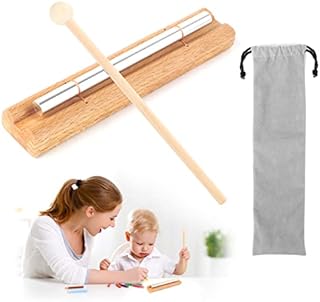 Energy Chime Bars Wooden Percussion Chime Instruments With Mallet And a Storage Bag Single Tone Chime Healing Sound For Meditation Yoga Healing Music Prayer Kids Musical Toy