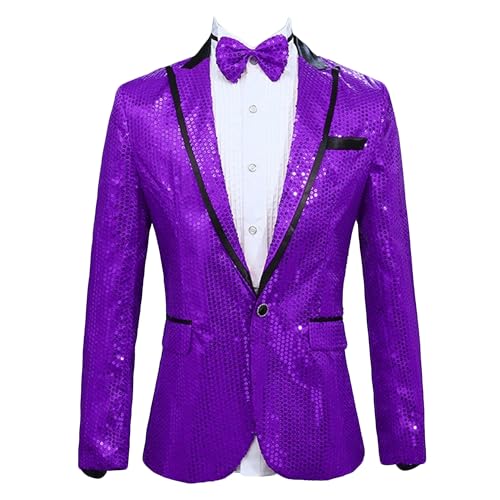 Blazer à paillettes pour homme style disco années 70 pour être élégant