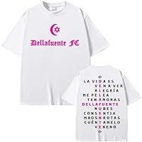 Rapador Dellafuente Doble Gráfica Camiseta Harajuku Fashion Hip Hop Street Camisetas Hombres Mujeres Confort Camiseta (D 3XL)