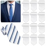 Afcabakila 12 Pcs Sublimation Ties Set Sublimation White Ties Set for Men Heat Transfer Blank Polyester Fabric Neckties for DIY Custom Wedding Party Business Formal Occasion 56 Inches