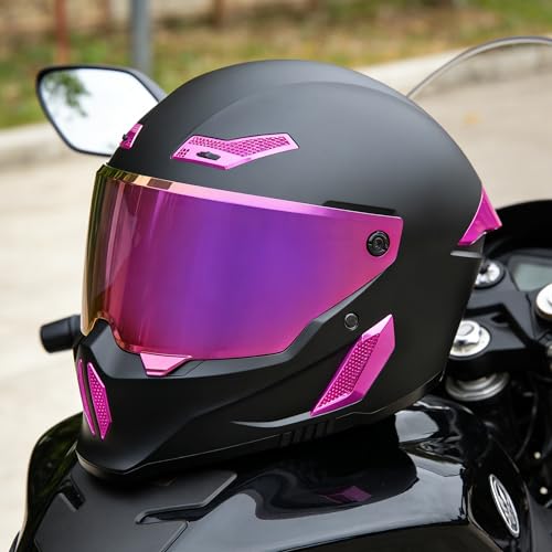 MXJ Gear Motorcycle Helmets for Adult Men Women,MG666 Full Face Helmet(L) by MXJ Gear - Used condition - Image 3