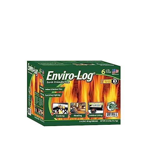 Enviro Log Firelog 6 Pack 412.8 OZ