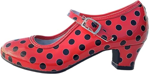 AMARU SANCHESU Chaussure de danse flamenco ou sévillana. Taille enfant et adulte, 34 EU