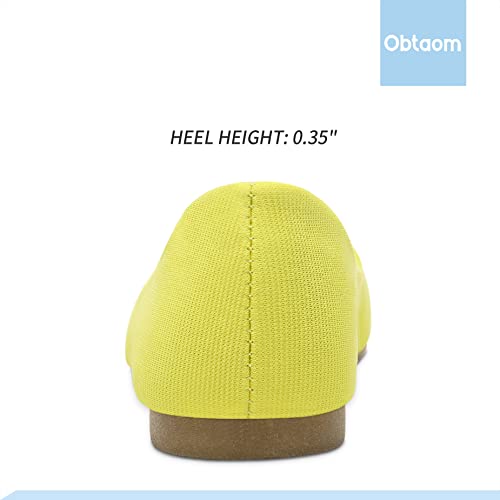Image of Obtaom Round Toe Women Flat Shoes Slip on Girls Dress Black Ballet Flats