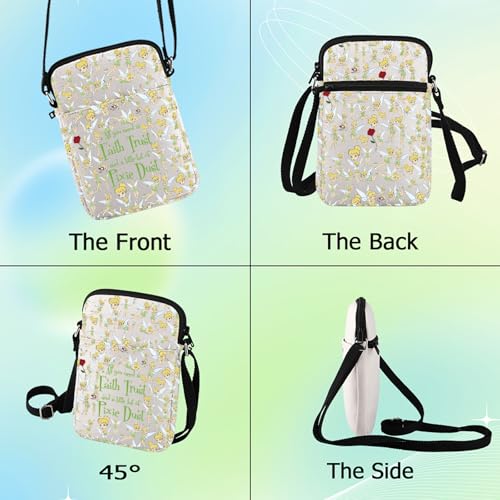 G2TUP Princess Crossbody Bag Fairytale Fans Gift Faith Trust And Pixie Dust Fairy Shoulder Bag Princess Merchandise3