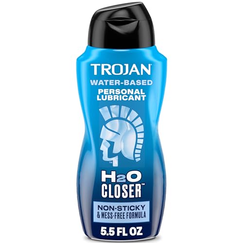TROJAN H2O Closer Water-Based Lubricant, Personal Lube...