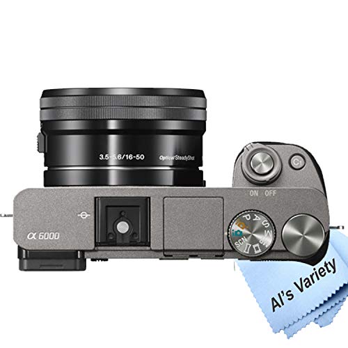 Sony Alpha a6000 (Graphite) Mirrorless Digital Camera with 16-50mm Lens + 32GB Card, Tripod, Case, and More (18pc Bundle) - Thumbnail 2