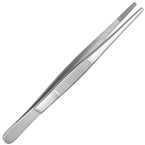 May - Technische Pinzette gerade - 15 cm - Modellbau Pinzette - Elektriker Pinzette - Industrie-Pinzette - Edelstahl