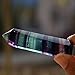 HongJinTian Natural Rock Fluorite Crystal Points 6 Facet Single Crystal Point Healing AVG.3.6inches