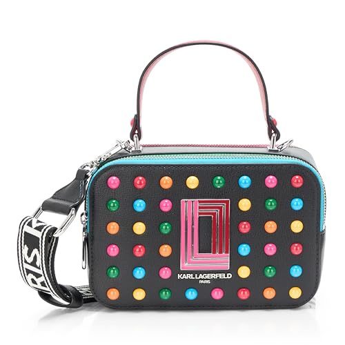 Image of KARL LAGERFELD Women's Simone Studded Camera Crossbody