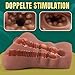 650G Masturbádores Masculino Real Juguetes Sexuales - 3D Masturbador Masculino Juguete Sexuale para Hombre con Vagina Realista y Anal Apretado Coños Sexuales Realista Juguetes Eróticos para Adultos
