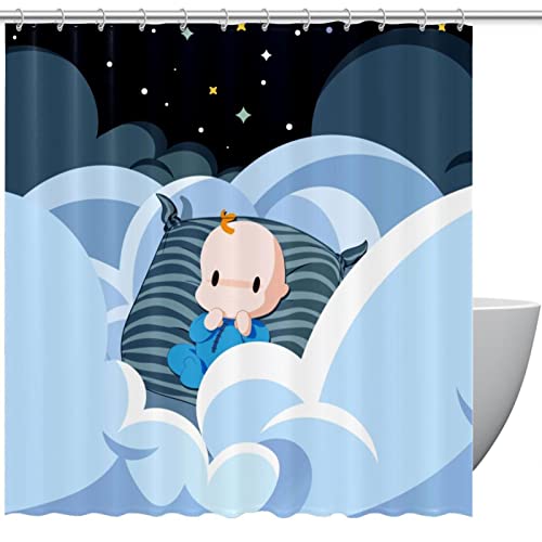 Rideau de douche Baby Angel étanche et résistant à l'eau