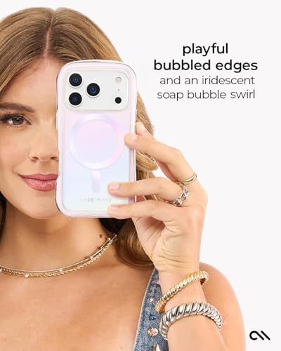 Coque iPhone 17 Pro Max Case-Mate Soap Bubble MagSafe antichoc