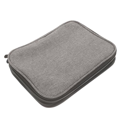 OSALADI Large Capacity Oxford Cloth Wire Loop Knitting Needle Storage Bag Multi Compartment Organizer for Crochet and Knitting Tools for Personal and Travel Use