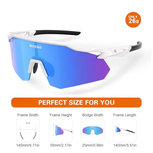 Save $2.60 on suoso Polarized Sports Sunglasses with code 33UEIP65 - Image 4