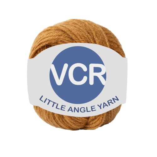 Image of VCR 4 Ply Dark Brown Little Angle Yarn, 25 Grams, 92 Meters Length, 100% Acrylic Soft Baby Knitting Yarn for Crochet, Newborn Sweaters, Soft Baby Socks, Mittens and Leggings, Pack of 1