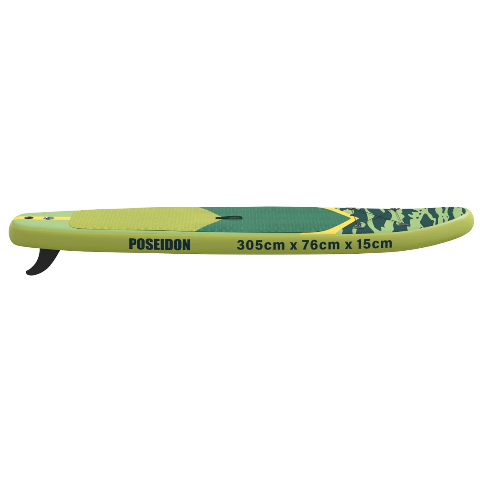 Nadmuchiwana deska do wiosłowania Stand Up Paddle Board z PCW z torbą i akcesoriami do wiosłowania, sportów wodnych, fitnessu, jogi, wędkowania nad jeziorem, rzeką i morzem