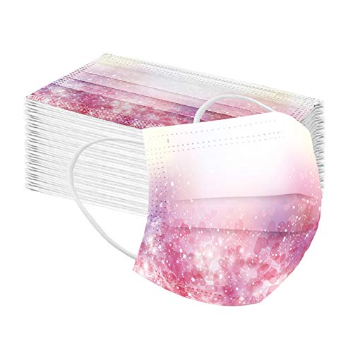 Preisvergleich Produktbild Erwachsene Einweg Face Mundschutz / Einmal-Mundschutz / Safety Gesichtsschutz / 3 Lagig Atmungsaktiv Bandana Halstuch / Mode Bunt Valentinstag Schmetterling Und Liebesdruck Bequeme Sport Mund Und Nasenschutz