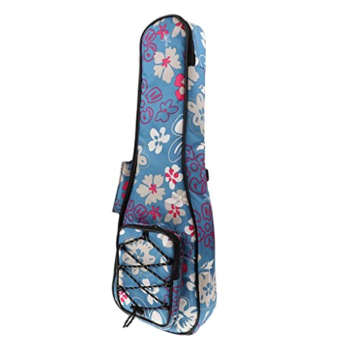 1 26 Ukulele Gitarre bag Case Tragetasche, Blaue Blume Cover