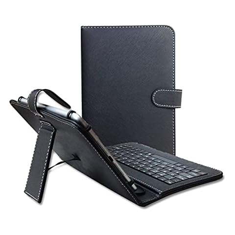 Cheap Universal Keyboard Pu Leather Case Cover for 9 inch-10.1inch 9",10.1" 10.8" Tablet PC with Micro USB Cable + Type C Adapter Cover