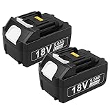 ARyee 2Pack Upgrade 18V 5.0Ah Replacement for Power Tools Lithium-Ion Battery