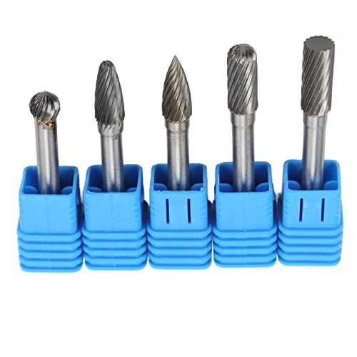 Set de 5 fresas de carburo de tungsteno 6mm vástago miniatura 6