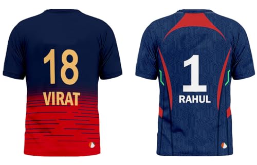Image of Sports India IPL Cricket Team T Shirt Jersey Combo for (Kid's, Boy's & Mens) L744