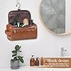 Zocipro Leather Toiletry Bag for Men, PU Artificial Leather Wash Bag for Travel, Gym & Shaving, Dry & Wet Separation with 3 Compartments - Perfect Men's Hanging Washbag with Shoe Bag #5