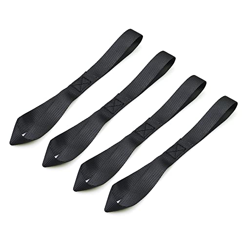 Summates 4 X 15 Feet Ratchet Tie-Down Straps & 4 X 1 Feet Loops #TOP3