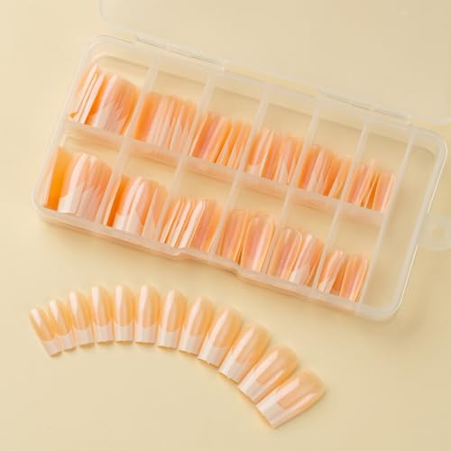 120x プレス爪フレンチチップ付け爪付け爪フルカバースティックオン爪マニキュア用品女性のための