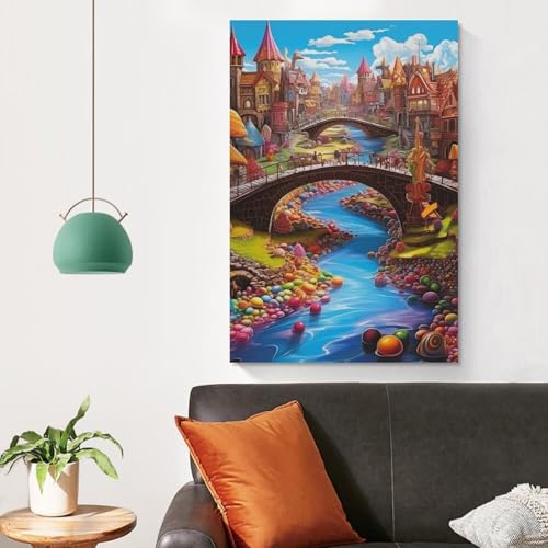 Toile premium decoration murale paradis au format elegant 50x75cm