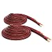 Micca Pure Copper Speaker Wire with Gold Plated Banana Plugs, 14AWG, 6 Feet (2 Meter), Pair