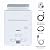 Mitoydoe Tankless Water Heater, 6L Portable Gas Water Heater,Outdoor Instant Propane Water Heater Multi-Protection for RV Camping Trips Boat Cabins White